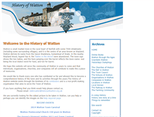 Tablet Screenshot of historyofwatton.org.uk